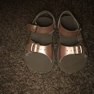 Sun Sans toddler rose gold sandals